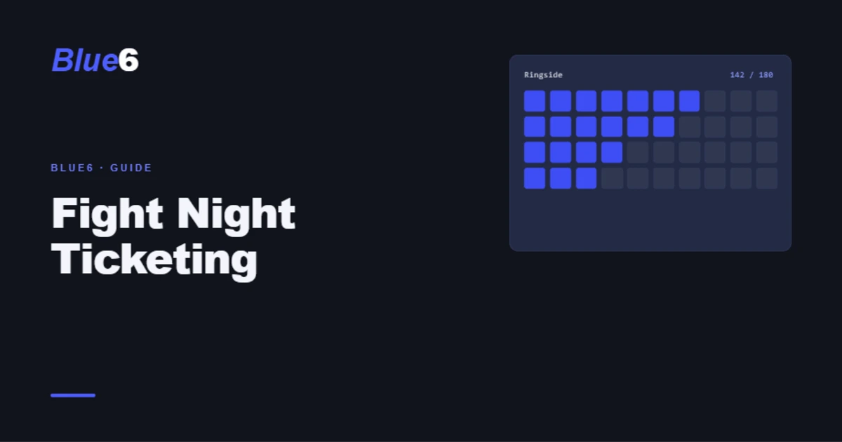 Fight Night Ticketing: How Promoters Can Track Sales and Reservations